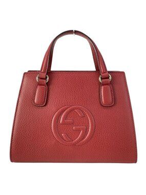 Gucci Handbag Soho Red Leather